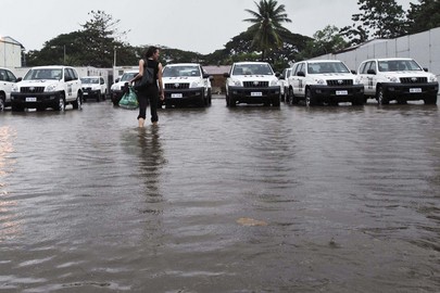 UNMIT Compound Flooded by Heavy Rains