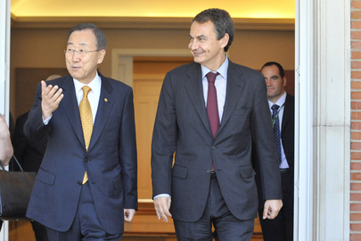 Secretary-General and Spanish Prime Minister Attend MDG Advocacy Meeting