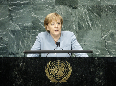 Kanzlerin Merkel vor der UN