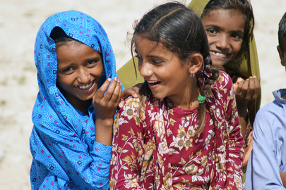 Children Displaced by Floods in Balochistan Tent Camp