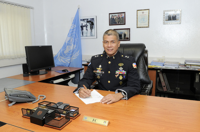 UNDOF Head at Work in Syria Camp