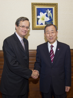 Secretary-General Meets Head of OSCE in Kazakhstan