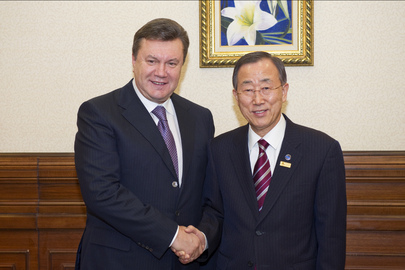 Secretary-General Meets President of Ukraine ahead of OSCE Summit