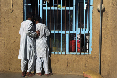Detainees at Bamyan Prison, Afghanistan