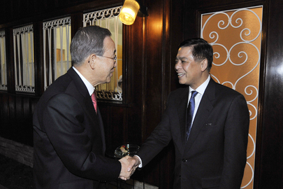 Secretary-General Meets President of Rights Council in Geneva