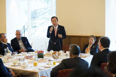 Secretary-General Attends Davos Event on 