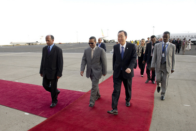 Secretary-General Arrives in Ethiopia to Attend AU Summit