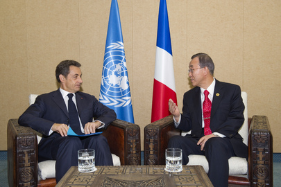 Secretary-General Meets with President of France