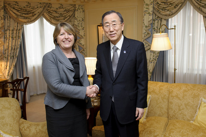 Secretary-General Meets Head of Oxfam Great Britain