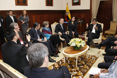 Secretary-General Meets President of Ecuador in Quito