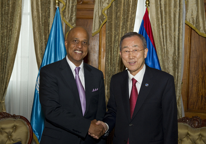 Secretary-General Meets Prime Minister of Belize in Guatemala City