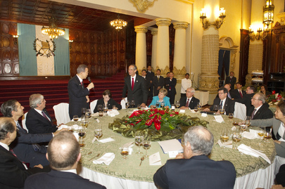 Secretary-General Attends State Dinner in Guatemala