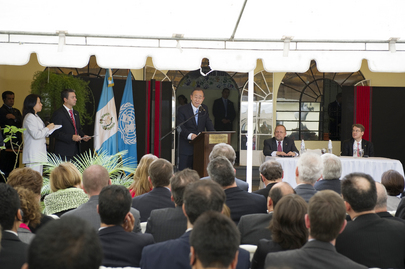 Secretary-General Visits CICIG Headquarters in Guatemala City