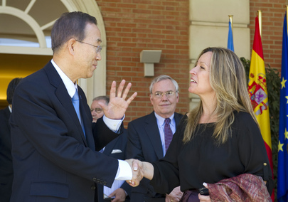 Secretary-General Meets Spanish Foreign Minister in Madrid