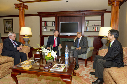 Secretary-General Meets Former IAEA Chief El-Baradei in Cairo