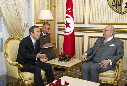 Secretary-General Meets Tunisia's Interim President 
