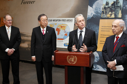 UN Messenger of Peace Michael Douglas Speaks on Nuclear Disarmament