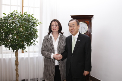 Secretary-General Meets Czech Speaker of Parliament