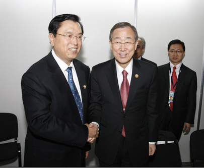 Secretary-General Meets Chinese Vice-Premier in Kiev