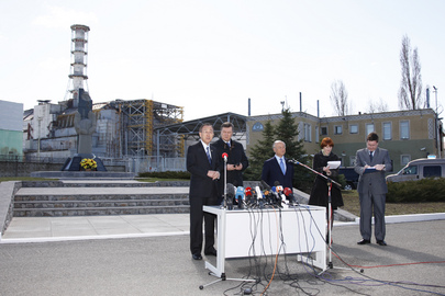 Secretary-General Visits the Site of Chernobyl Nuclear Power Plant