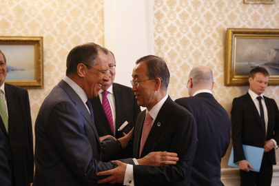 Secretary-General Meets Russian Foreign Minister in Moscow