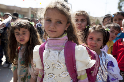 Students from Piramerd Basic School celebrate UN World Water Day, in Badawa, Erbil Governorate, in the Kurdistan region of Iraq. UN Photo/Bikem Ekberzade 