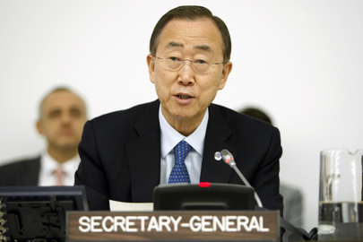 O Secretário-Geral da ONU, Ban Ki-moon
