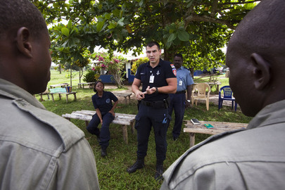 UNPOL Training Session with Liberian National Police