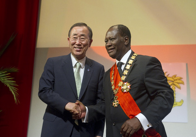 Secretary-General Attends Inauguration of New Ivorian President