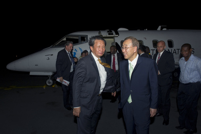 Secretary-General Arrives in Côte d’Ivoire