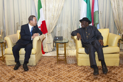 Secretary-General Meets President of Nigeria in Abuja