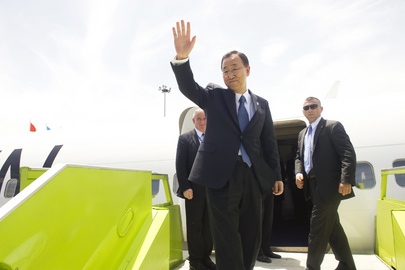 Secretary-General Departs Abidjan