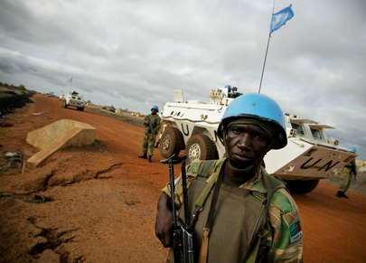 UN Peacekeepers on Patrol in Abyei