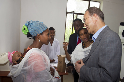 Secretary-General Visits Merawi Health Centre Near Bahir Dar, Ethiopia