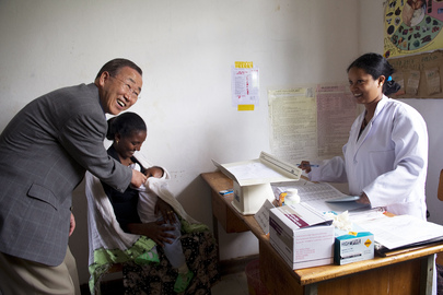 Secretary-General Visits Merawi Health Centre, Ethiopia