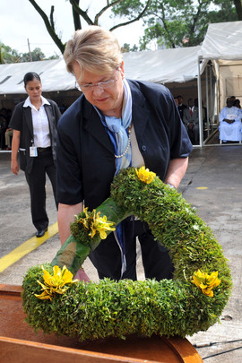 Honouring UN Peacekeepers in Liberia