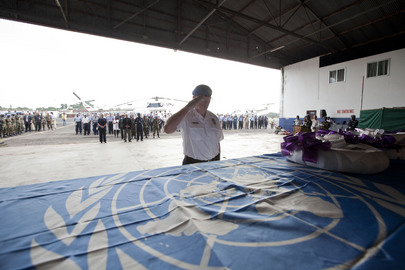 UNMIL Deputy Police Commissioner Mourns Fallen Colleague