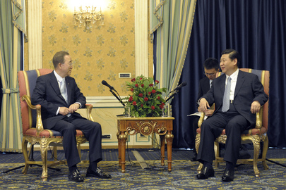 Secretary-General Meets Vice President of China