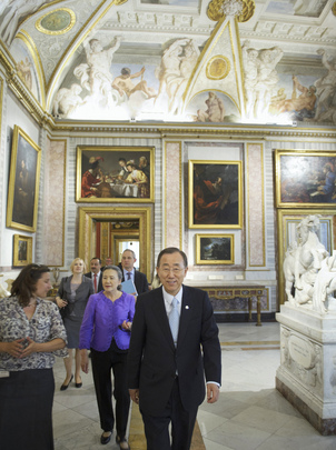 Secretary-General Visits Galleria Borghese in Rome