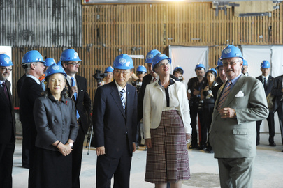 Queen Margrethe II and Prince Henrik of Denmark Visit Trusteeship Council Chamber