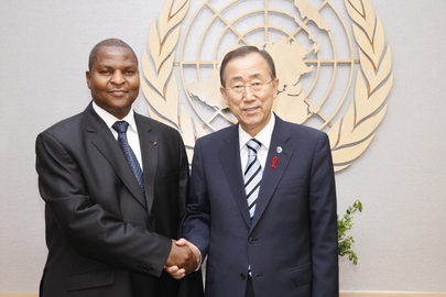 Secretary-General Meets Prime Minister of Central African Republic