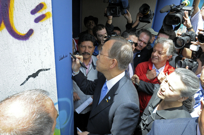 Secretary-General Inaugurates UN-Funded School in Colombia