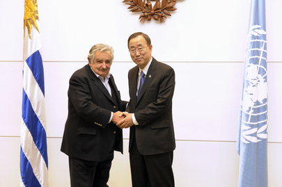 Secretary-General Meets President of Uruguay in Montevideo