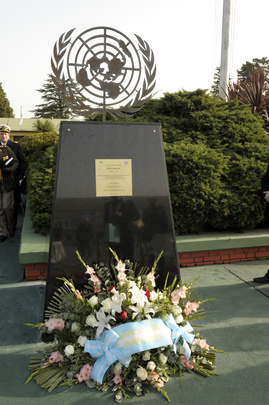 Monument to Fallen MINUSTAH Chief Unveiled at Argentina Peacekeeping Base