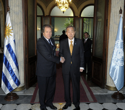 Secretary-General Meets Foreign Minister of Uruguay in Montevideo