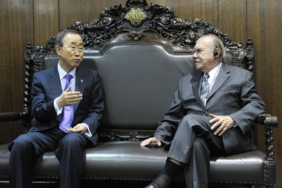 Secretary-General Meets President of Brazilian Senate