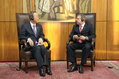 Secretary-General Meets President of Brazil's Chamber of Deputies
