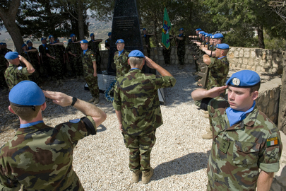 Irish UNIFIL Peacekeepers Honour Their Fallen Colleagues in Tibnin