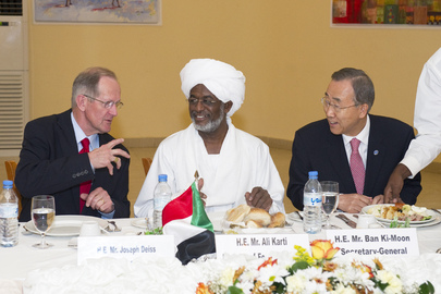 Secretary-General and Assembly President Attend Working Lunch with Sudanese Foreign Minister