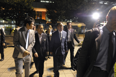 Secretary-General Met by Governor of Fukushima, Japan